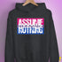 Assume Nothing Bisexual Pride Flag Hoodie - Dark Grey Heather